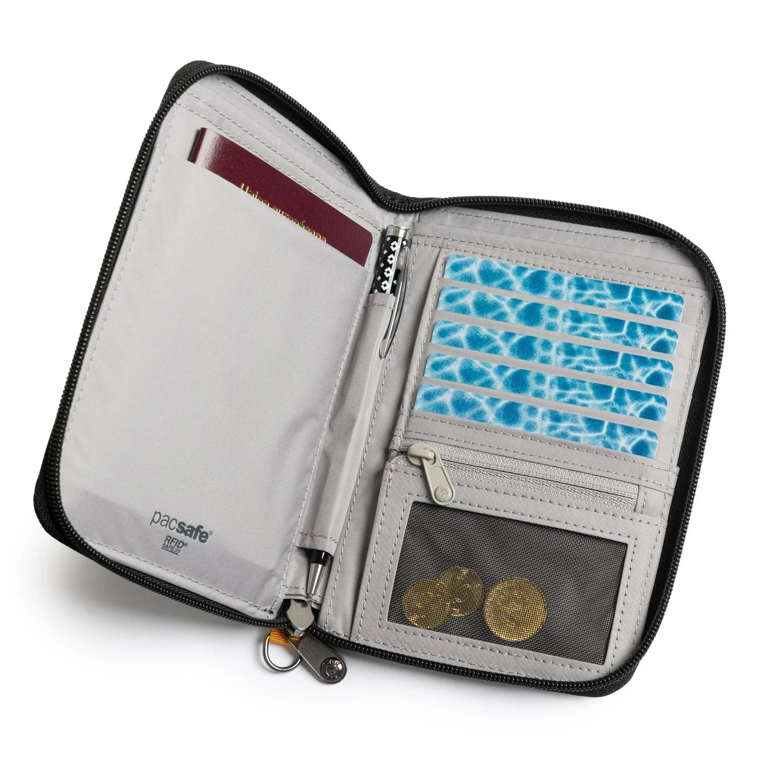 Pacsafe® RFIDsafe™ RFID blocking compact travel organizer - Image 6