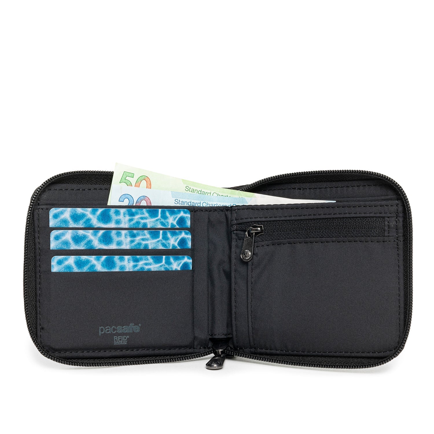 Pacsafe® RFIDsafe™ RFID blocking zip around wallet - Image 3